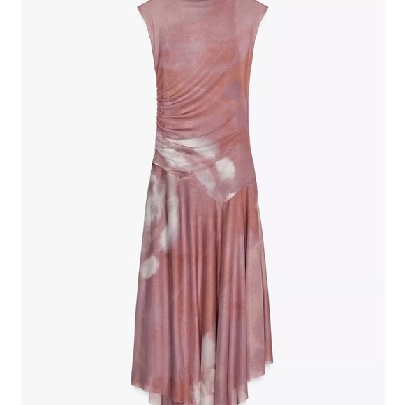 Zara ruched tulle Dress 5039/311 - Picture 2 of 6